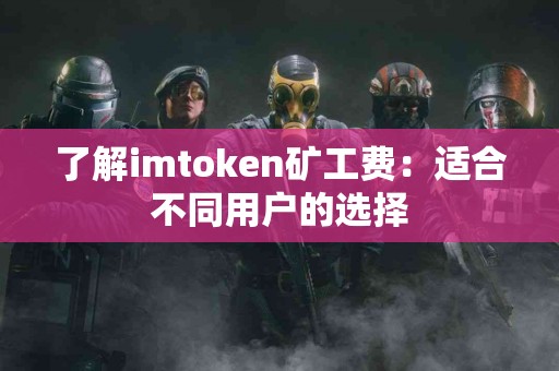 了解imtoken矿工费：适合不同用户的选择