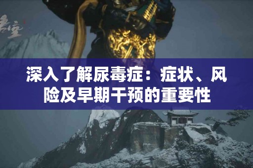 深入了解尿毒症:症状、风险及早期干预的重要性 深入了解尿毒症:症状、风险及早期干预的重要性