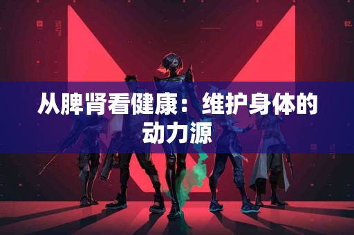 从脾肾看健康：维护身体的动力源