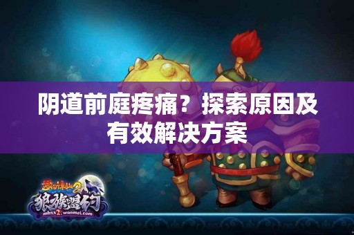 阴道前庭疼痛？探索原因及有效解决方案