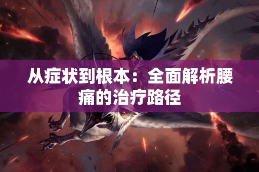 从症状到根本：全面解析腰痛的治疗路径