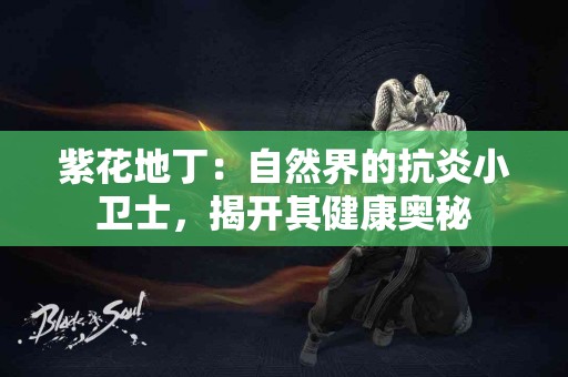 紫花地丁：自然界的抗炎小卫士，揭开其健康奥秘