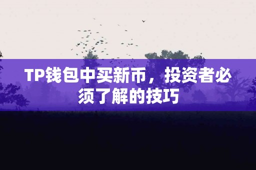 TP钱包中买新币，投资者必须了解的技巧