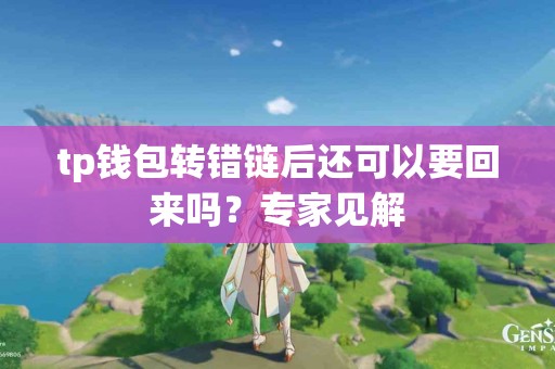tp钱包转错链后还可以要回来吗？专家见解