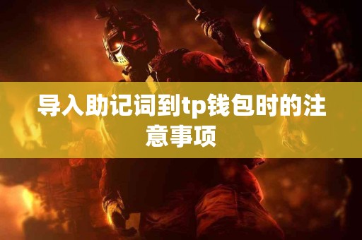 导入助记词到tp钱包时的注意事项