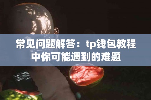 常见问题解答：tp钱包教程中你可能遇到的难题