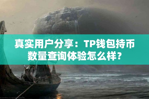 真实用户分享:TP钱包持币数量查询体验怎么样? 真实用户分享:TP钱包持币数量查询体验怎么样?