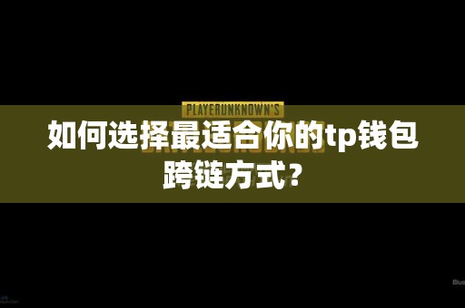 如何选择最适合你的tp钱包跨链方式？