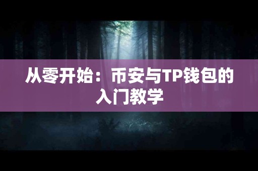 从零开始:币安与TP钱包的入门教学 从零开始:币安与TP钱包的入门教学