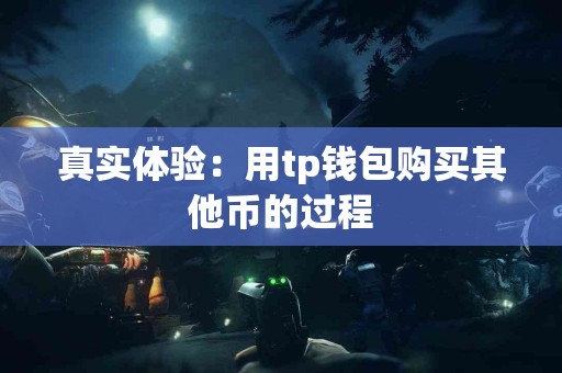 真实体验：用tp钱包购买其他币的过程
