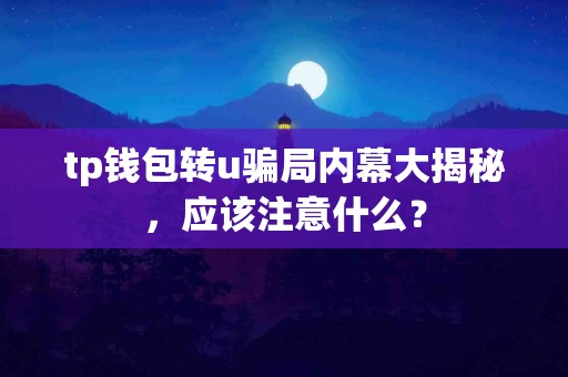 tp钱包转u骗局内幕大揭秘，应该注意什么？