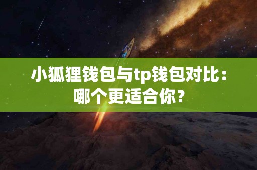 小狐狸钱包与tp钱包对比：哪个更适合你？
