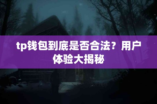 tp钱包到底是否合法？用户体验大揭秘